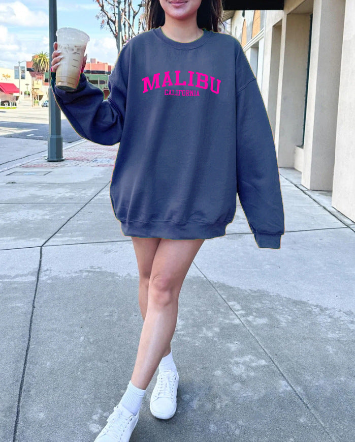 Kvinders sweatshirt med afslappet California-logo og blødt materiale Stilla