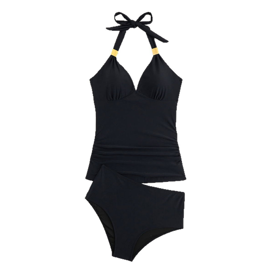 Dame Tankini med elegant halterneck-design Skovae