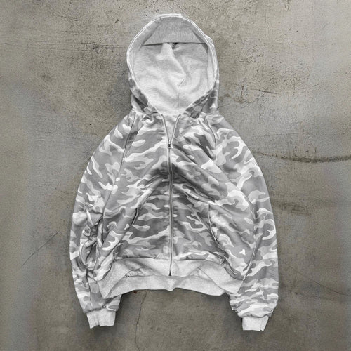 Kvinders hættejakke i moderne camouflage-design Stilla