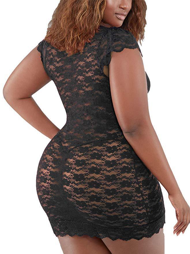 Dame Floral Spids Babydoll Nattøj Stilla