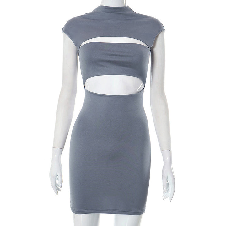 Dame wrap kjole med cut-out-design og smalle stropper Stilla