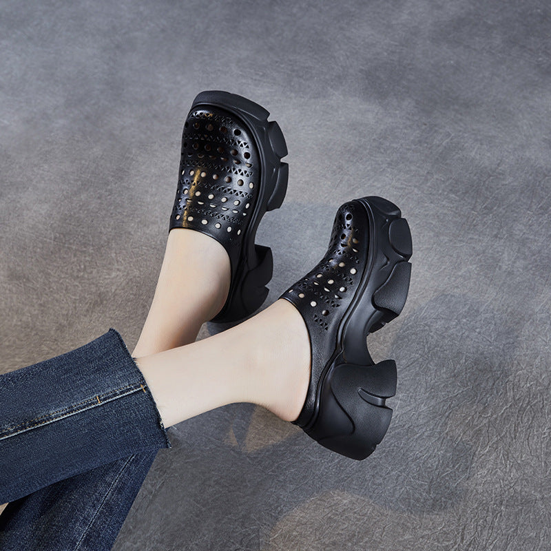 Femme Cut-Out Slip-On Clogs med Chunky-Sål Stilla