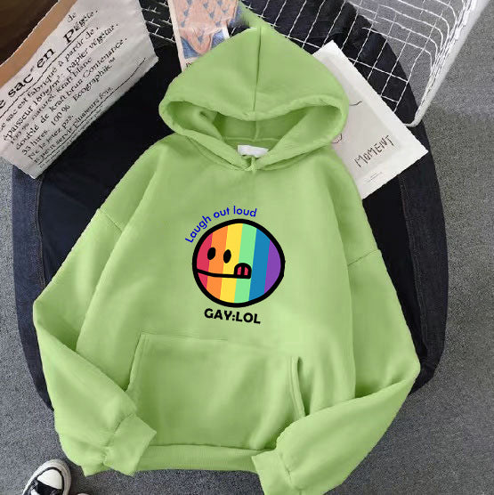 Kvinder hoodie med farverig grafisk print Skovae