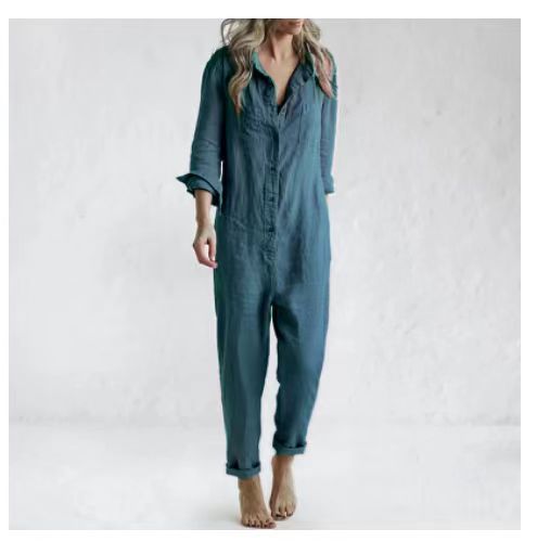 Dame Komfortabel Casual Overall Stilla