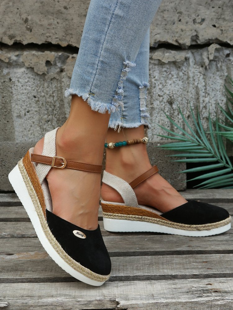 Dame Wedge-sandaletter med elegant rem og komfortabelt fodseng Stilla
