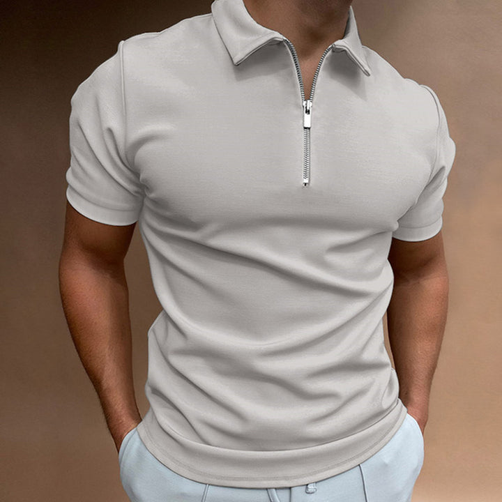 Herre poloshirt med lynlås Stilla