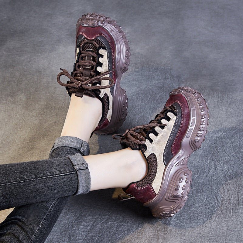 Femme Chunky Fashion-sneaker med forhøjet sål og stilige elementer Stilla