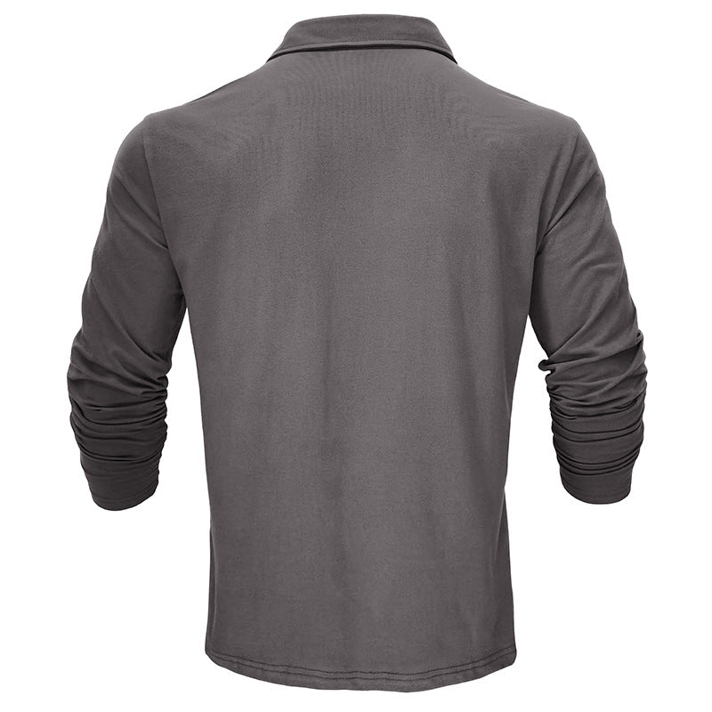 Herrer Langærmet Poloshirt med høj kvalitet bomuld og elegant snit Stilla
