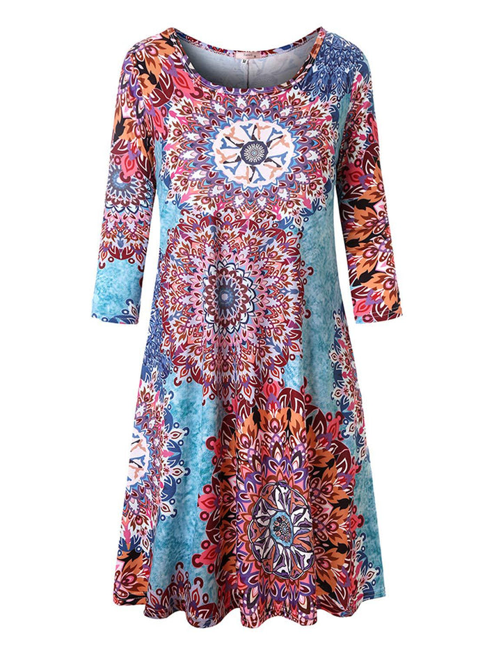 Dame Mode Tøj Kjole i elegant Boho-stil Stilla