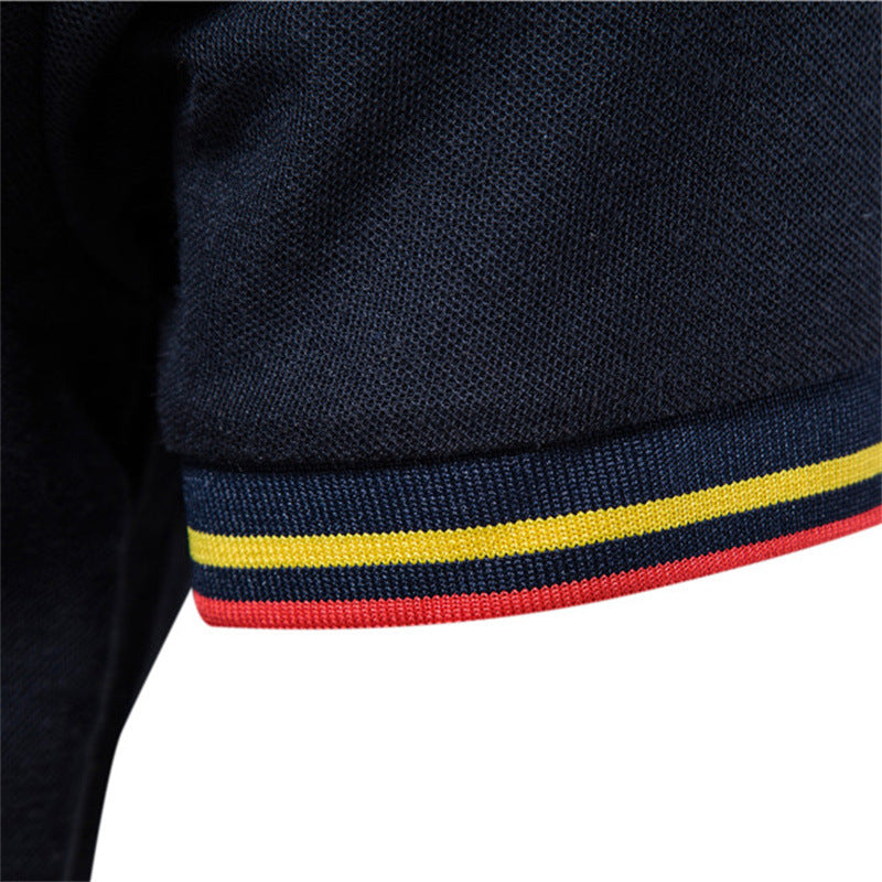 Herrer polo shirt med moderne krave og farverige accenter Stilla