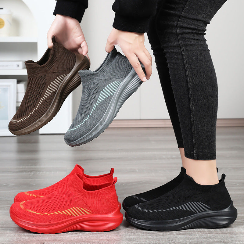 Femme Slip-On Sport Sko med fleksibelt strikovermateriale Stilla