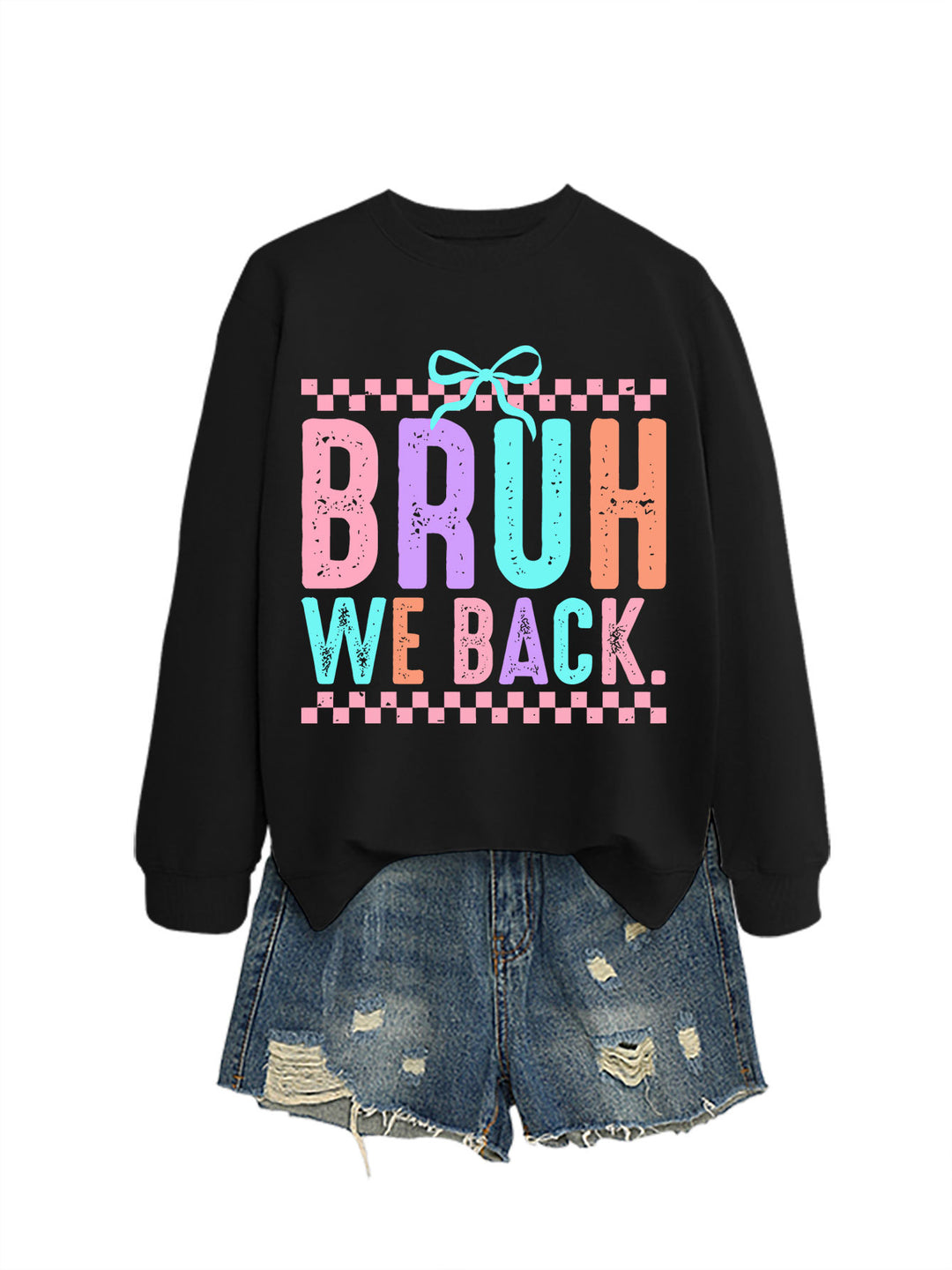 Kvinders sweatshirt med muntert print og behagelig pasform Stilla