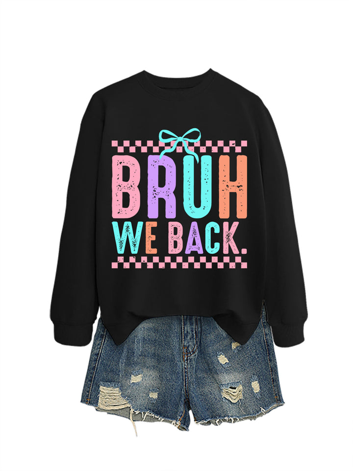 Kvinders sweatshirt med muntert print og behagelig pasform Stilla