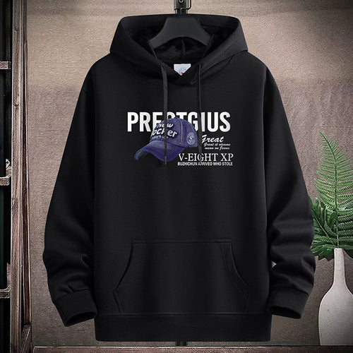 Dame Hoodie med kreativt grafisk design og praktiske kængurulommer Skovae