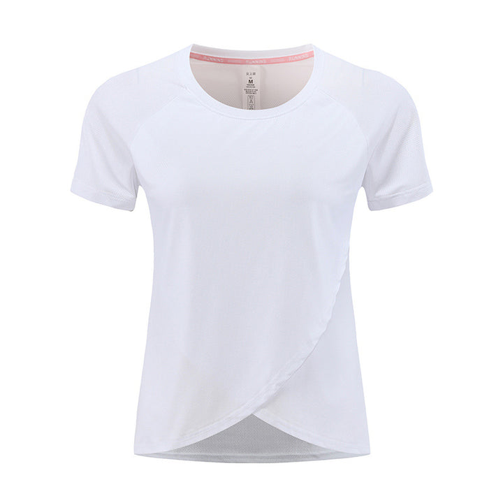 Dame Sporty funktionelt T-shirt med hurtigtørrende materiale og ergonomisk snit Stilla
