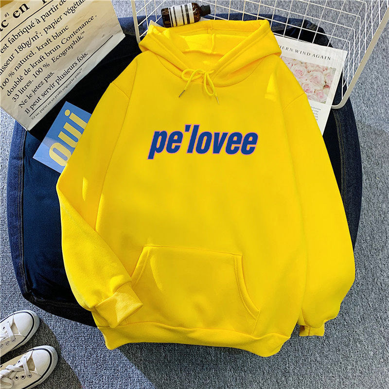 Kvinders hoodie med moderne bogstaver Skovae 1772612762