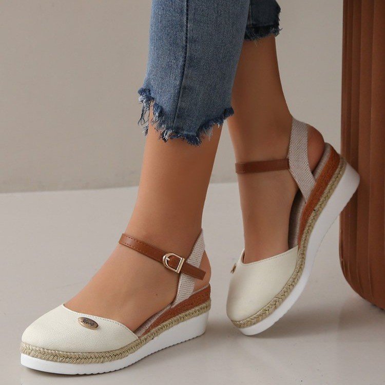 Dame Wedge-sandaletter med elegant rem og komfortabelt fodseng Stilla