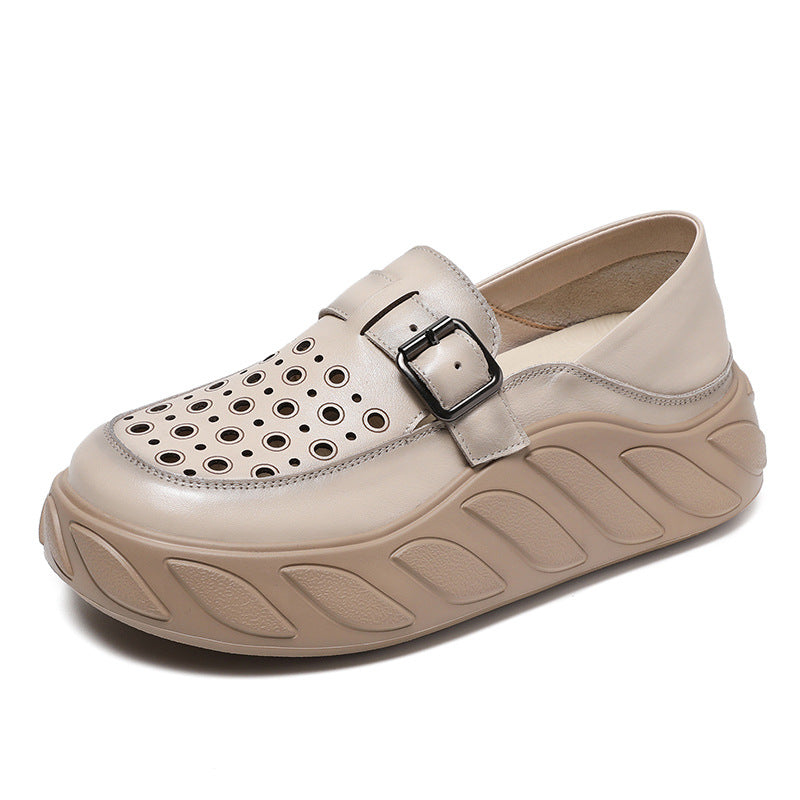 Dame Casual Slipper Loafers med åndbart perforeret design Stilla