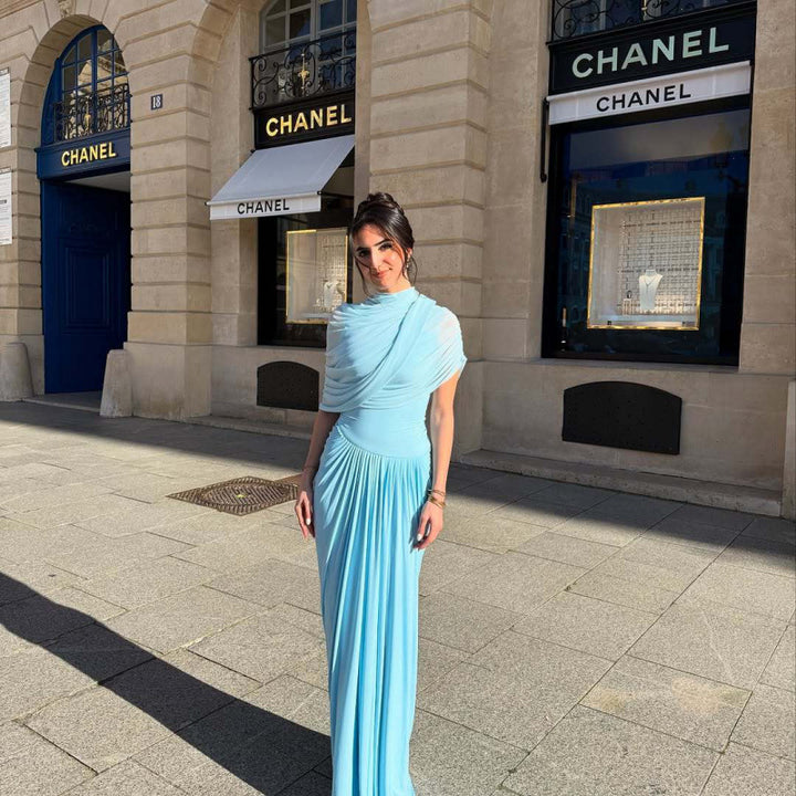 Dame Elegant Maxikjole med raffineret Draperingseffekt Stilla