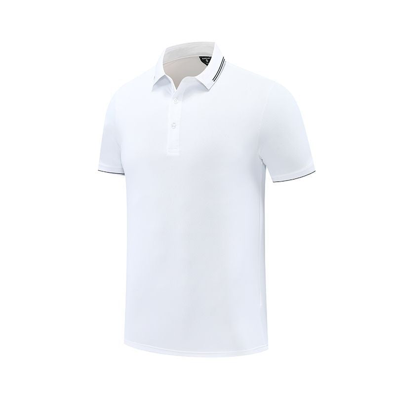 Herrer Elegant kortærmet polo med åndbare egenskaber og moderne krave Stilla
