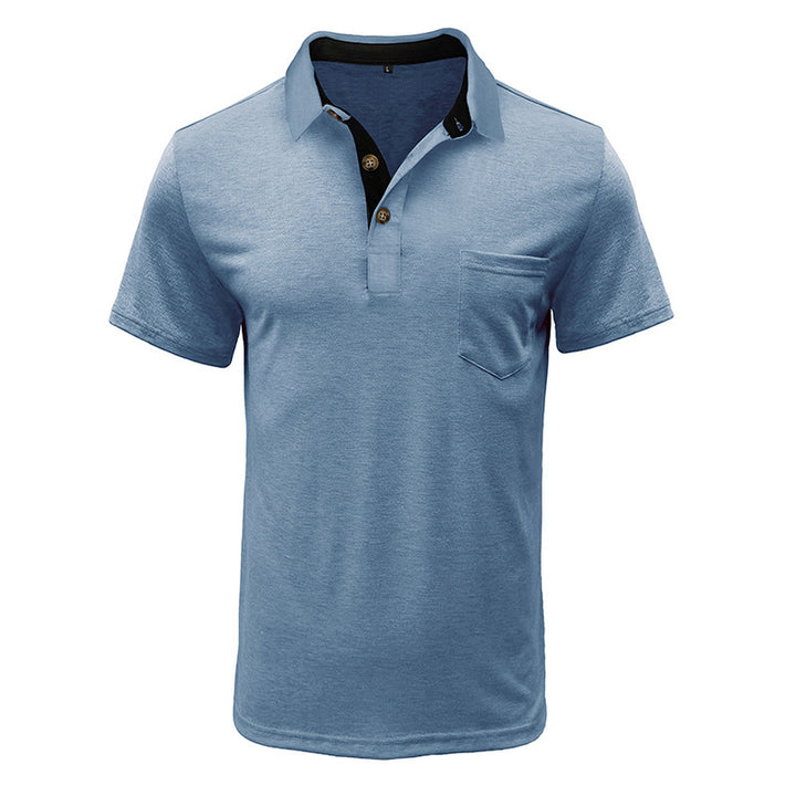 Herrer Polo-T-shirt med moderne designelementer Stilla