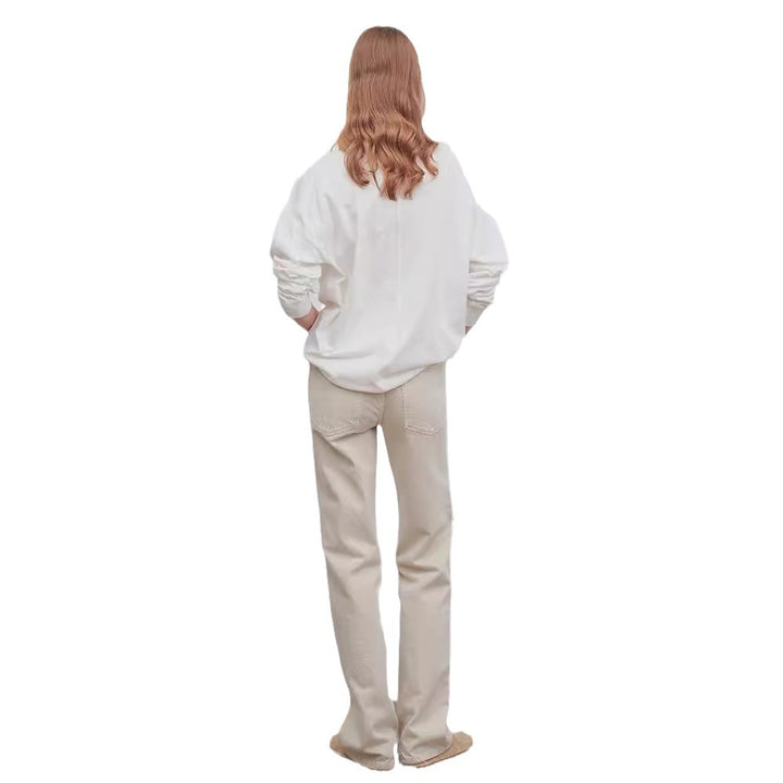 Damer casual rund hals sweater med oversized ærmer Stilla