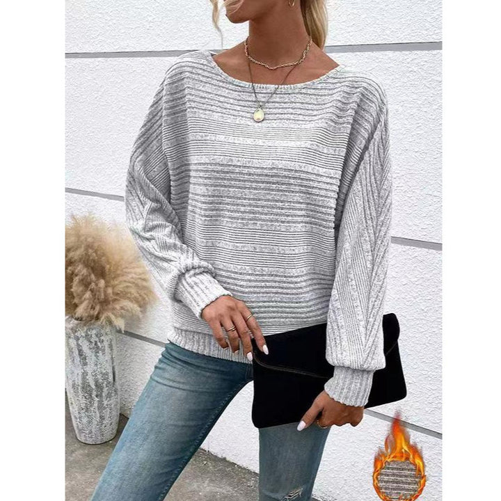 Dame afslappet struktureret sweater med løs pasform Stilla