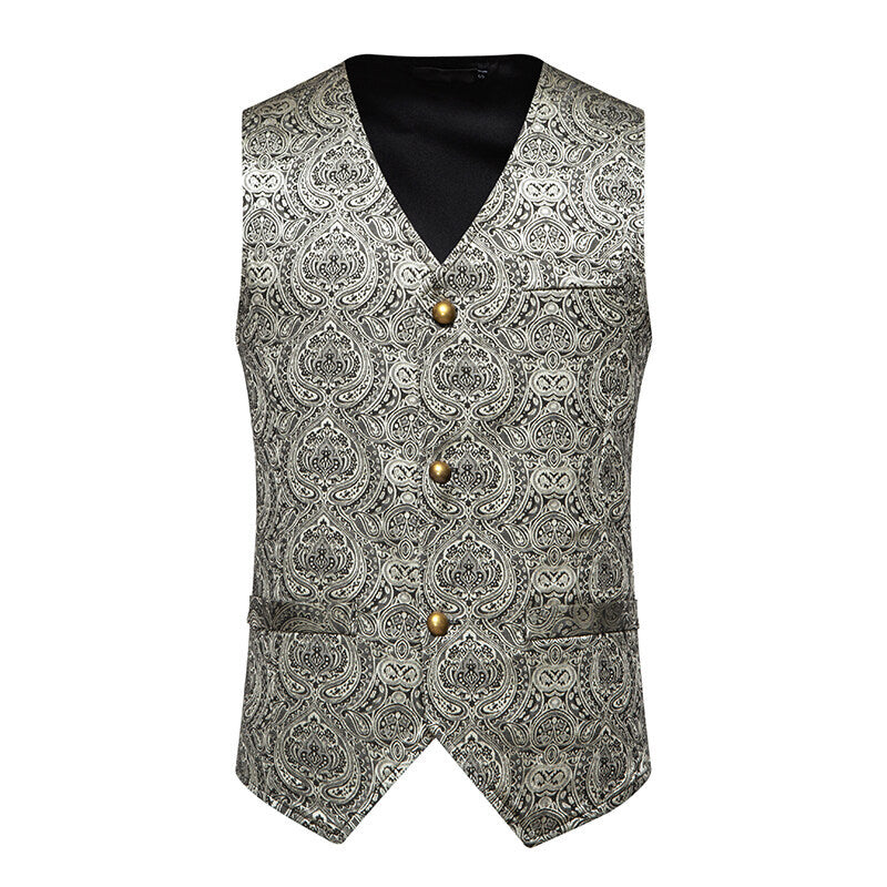 Herrer Elegant Mønstret Vest Stilla