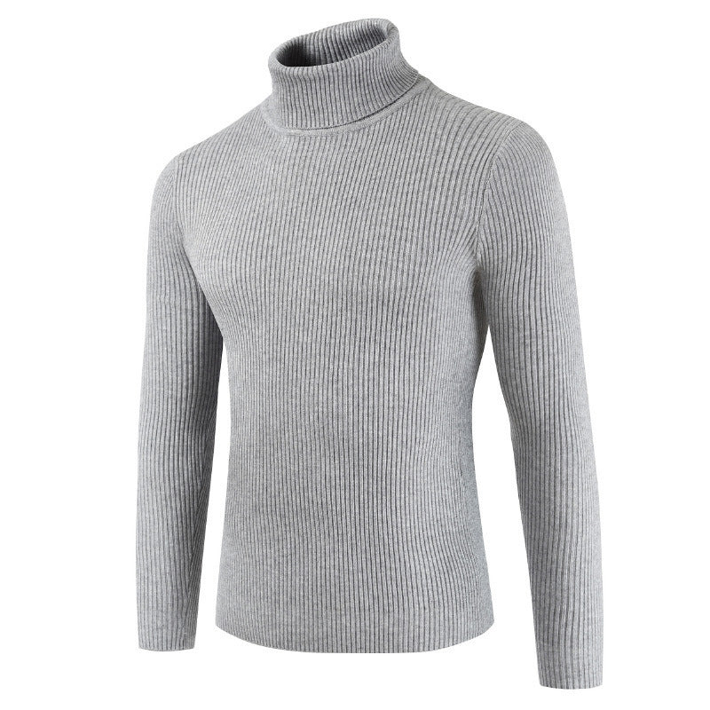 Dame rullekrave sweater med fint ribdesign og tætsiddende pasform Stilla