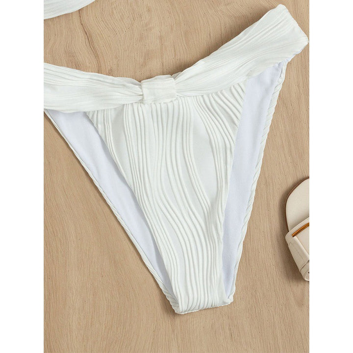 Dame bandeau bikini med rynker Skovae