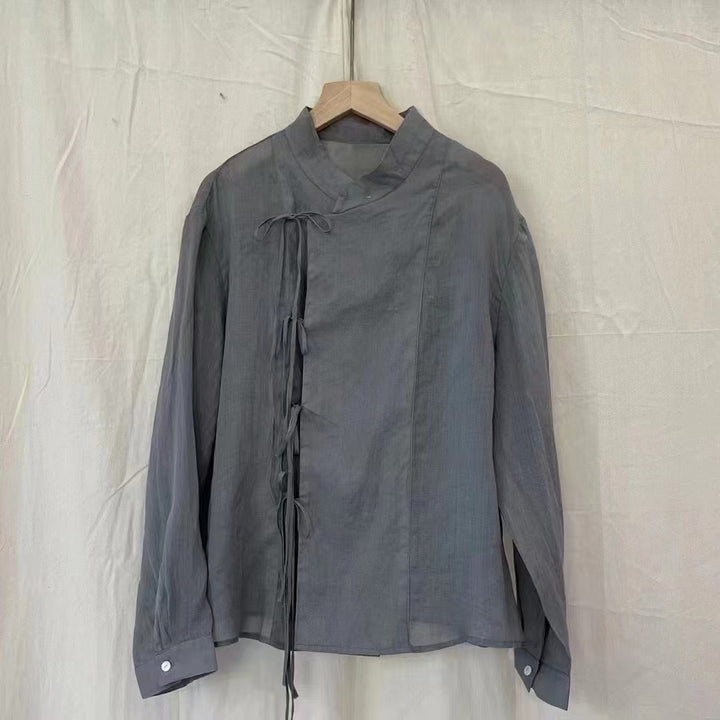 Femme Letvægts Sløjfe-Front Bluse Stilla