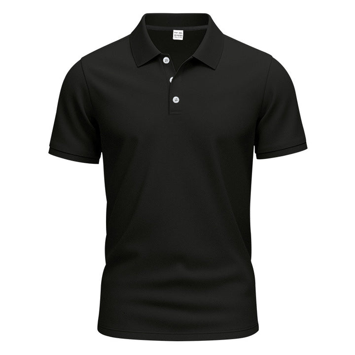 Herrer nan åndbart Piqué polo shirt kortærmet med knaplukning Skovae