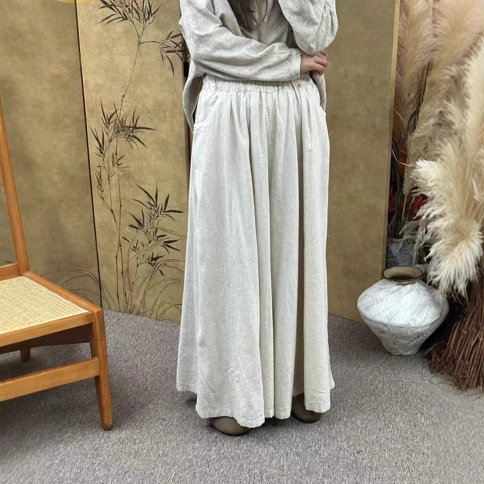 Femme Relaxed Fit Høj talje Maxi-bukser Stilla