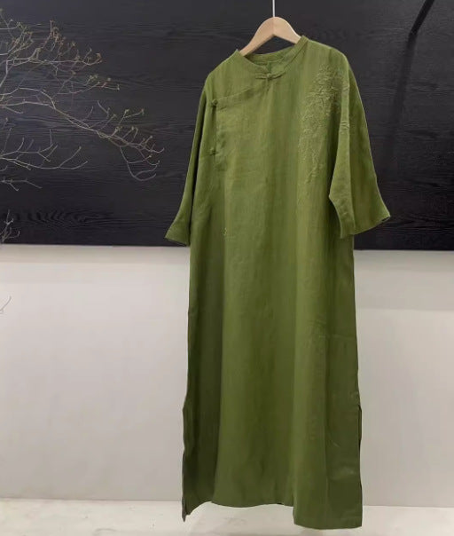 Dame Elegant Langærmet Maxikjole Stilla