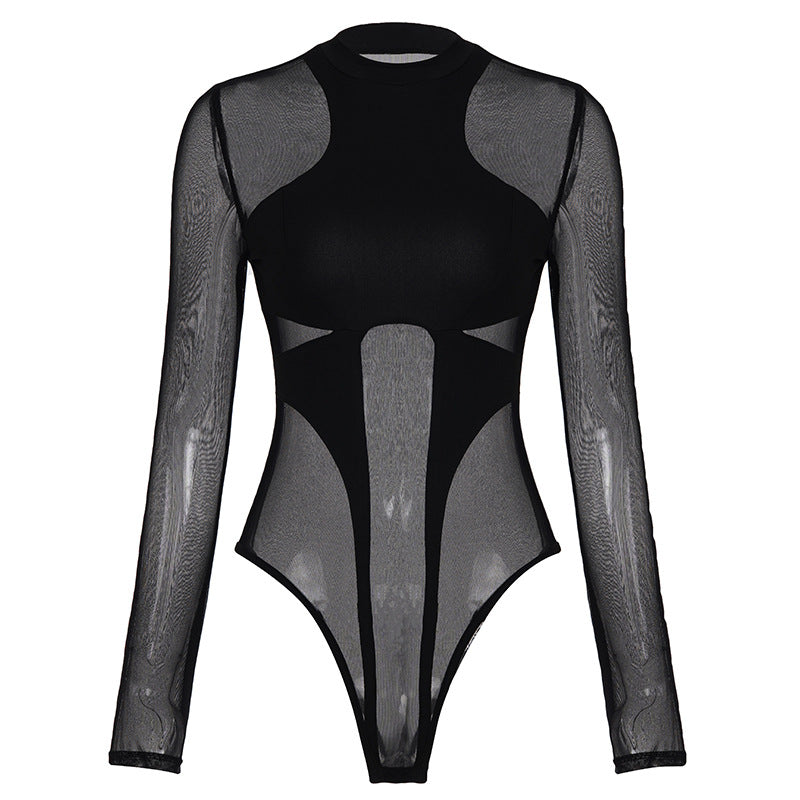 Dame Hightech Bodysuit med innovativ mesh-design Skovae
