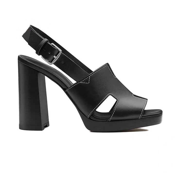 Femme High-Heel Slingback Sandaler med Uddannelsesdesign Stilla