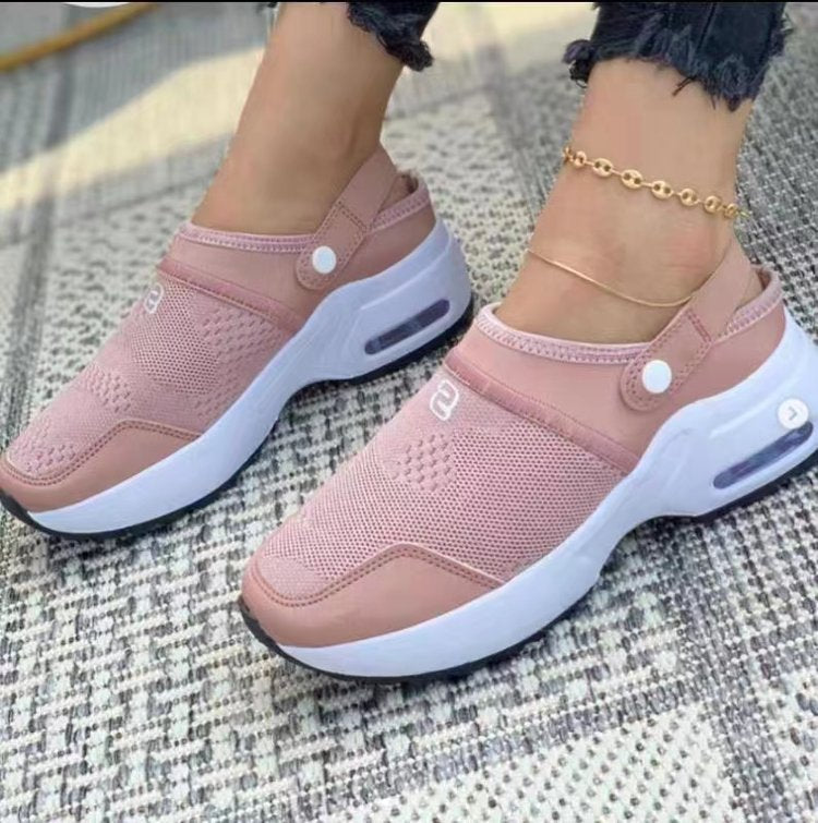 Dame Behagelige Slip-On Sneakers med åndbart Overmateriale og ergonomisk Sål Stilla