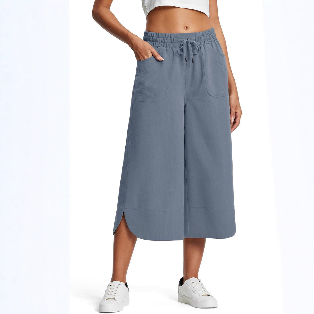 Damer casual culotte med elastisk talje og praktiske sidelommer Stiila