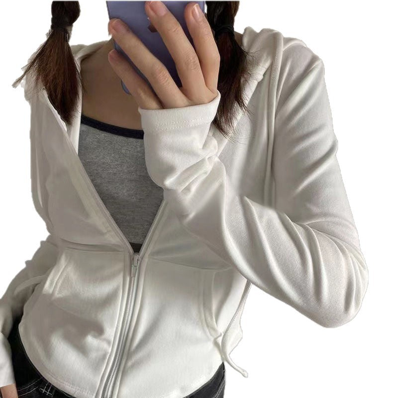 Dame sporty hoodie med lynlås og komfortabel pasform Stilla