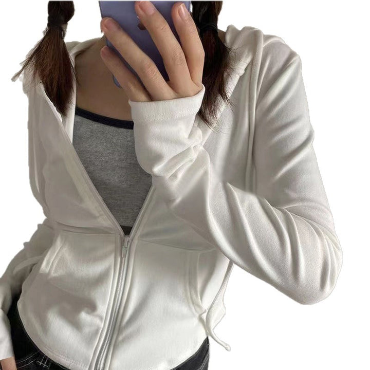 Dame sporty hoodie med lynlås og komfortabel pasform Stilla