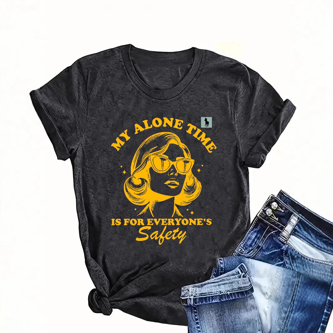Dame Grafik T-Shirt Stilla
