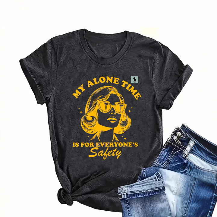Dame Grafik T-Shirt Stilla