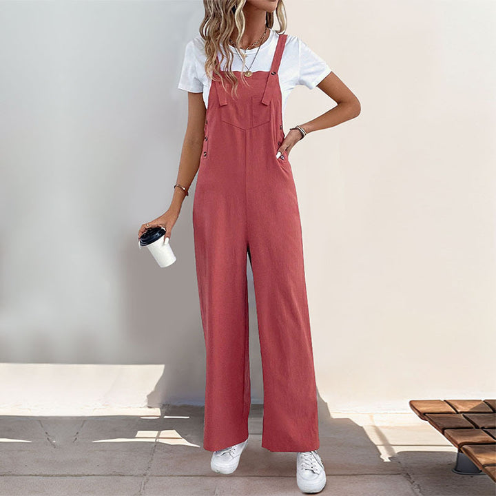 Dame Casual Bred-Ben Overall Jumpsuit Stilla