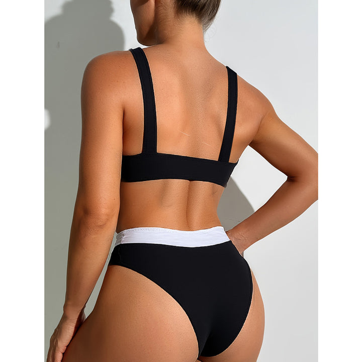 Kvinder Højskåret Minimalistisk Bikini Sæt Stilla