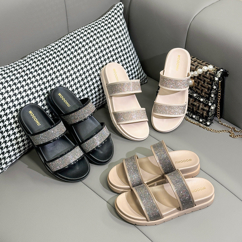 Dame Komfortable og elegante Sandaler med glitrende udsmykninger Stilla
