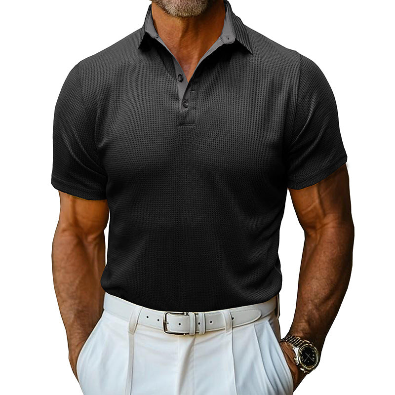 Herrer polo shirt med struktureret design og åndbare egenskaber Stilla