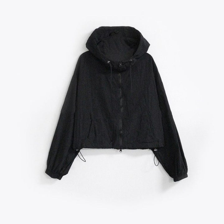 Kvindernes cropped sportsjakke med justerbar snor Stilla