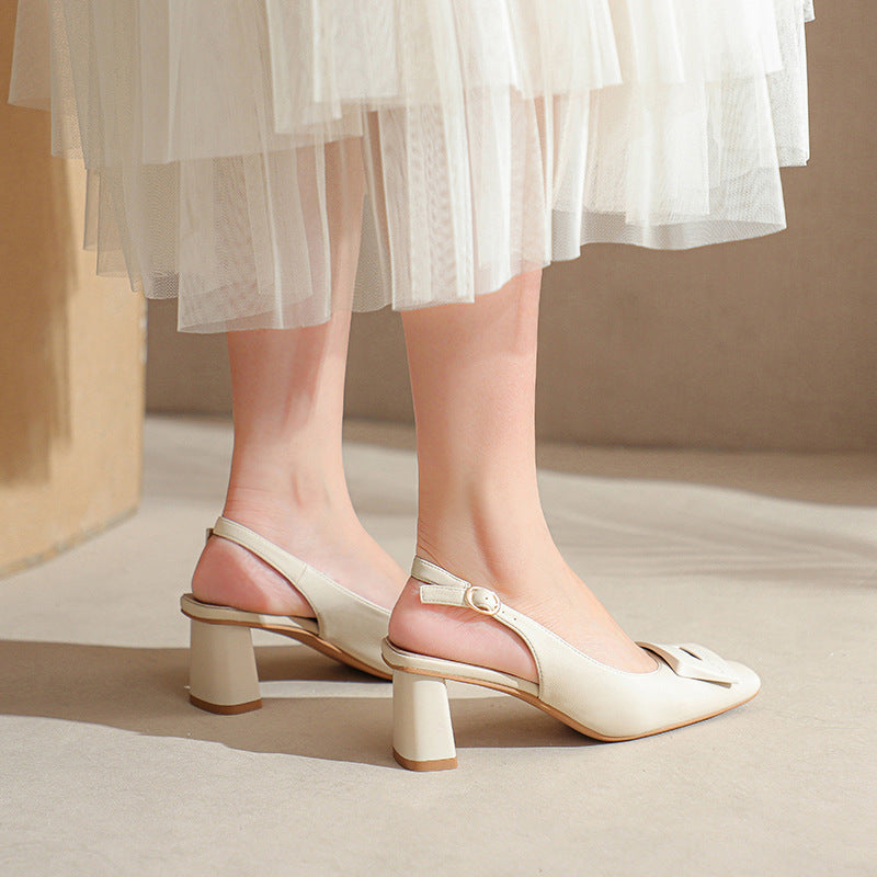 Damer Slingback-hæle med elegant blokhælsdesign Stilla