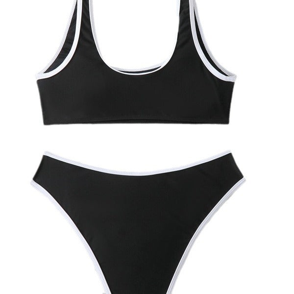 Femme Højt Skåret Sport-Bikini-Sæt Stilla