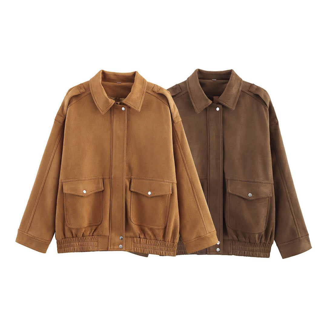 Femme Suede Oversized Jakke Stilla